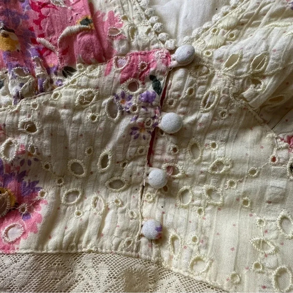 LOVESHACKFANCY Bea Dress in Mellow Yellow Size 6 - Picture 10 of 10